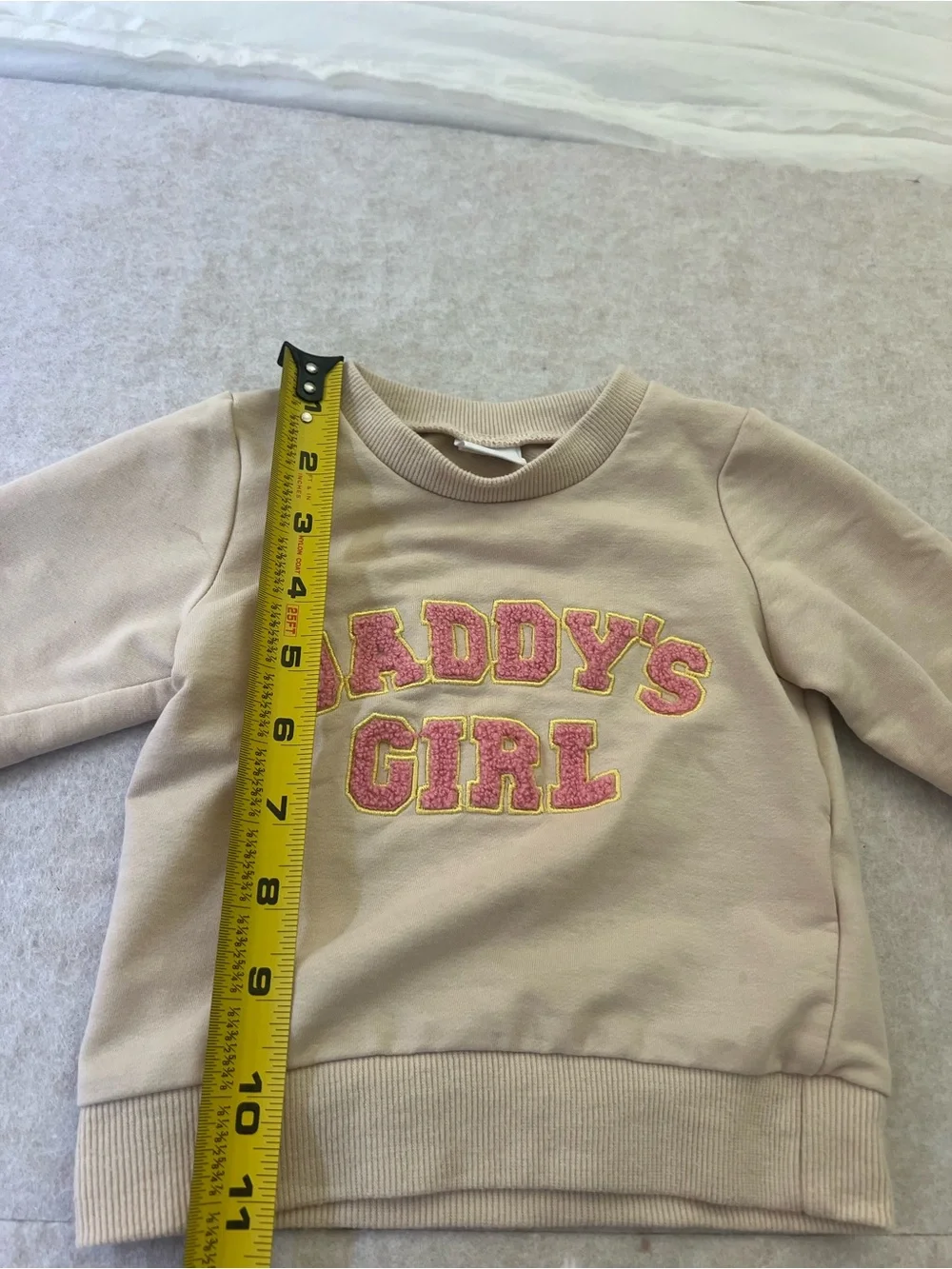 Baby Girl “Daddy’s Girl” Beige Sweatshirt & Jogger Set 6–9 Months